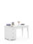 Rašomasis stalas 120 kairinis Royal White