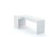 Kampinis rašomasis stalas B58 205x95 L kairinis | White
