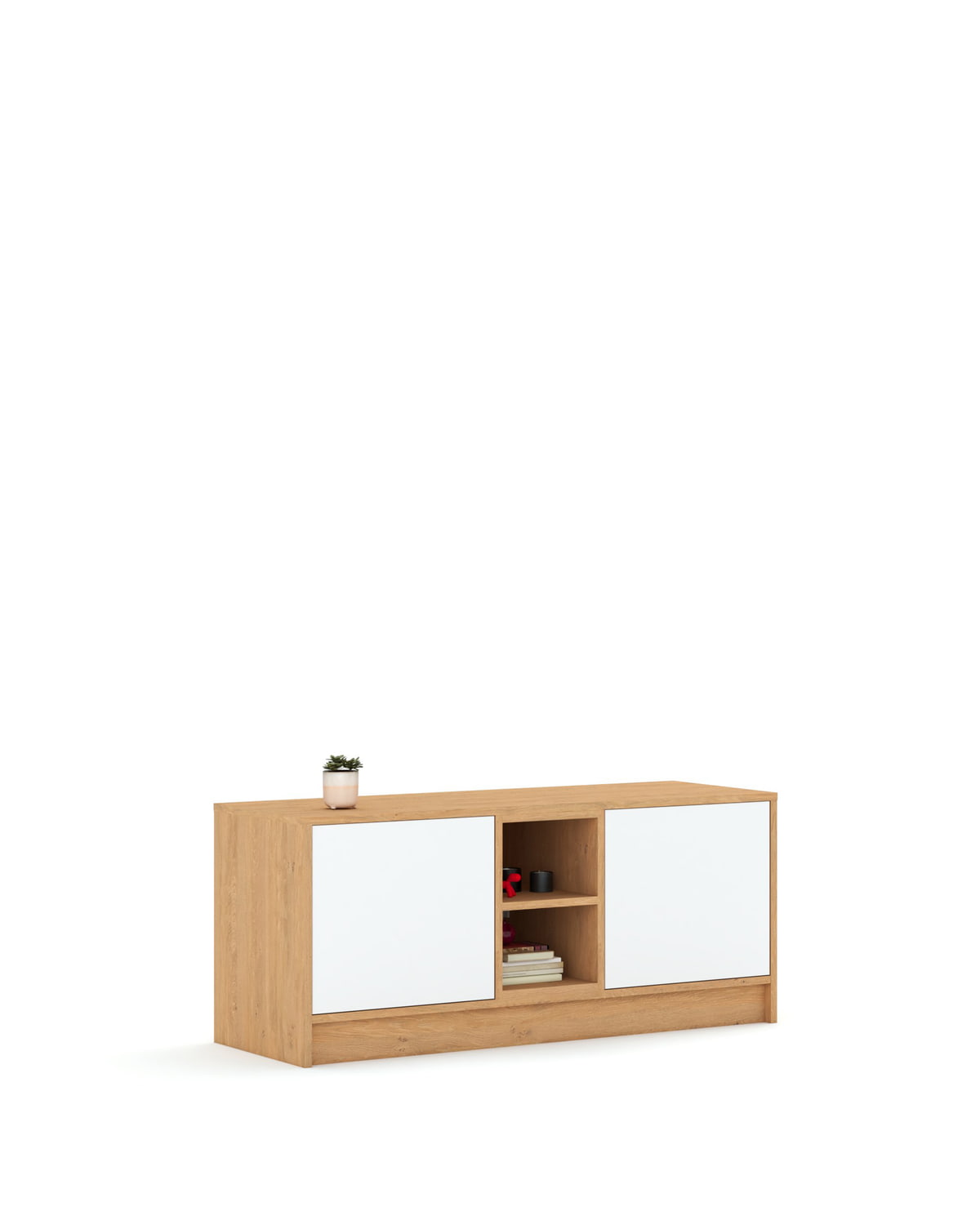 TV spintelė 125 Mode White Oak