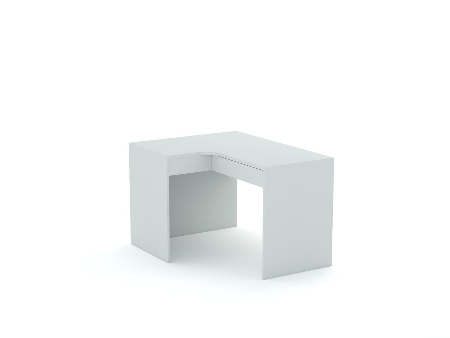 Kampinis rašomasis stalas B58 125x95 L kairinis | Stone