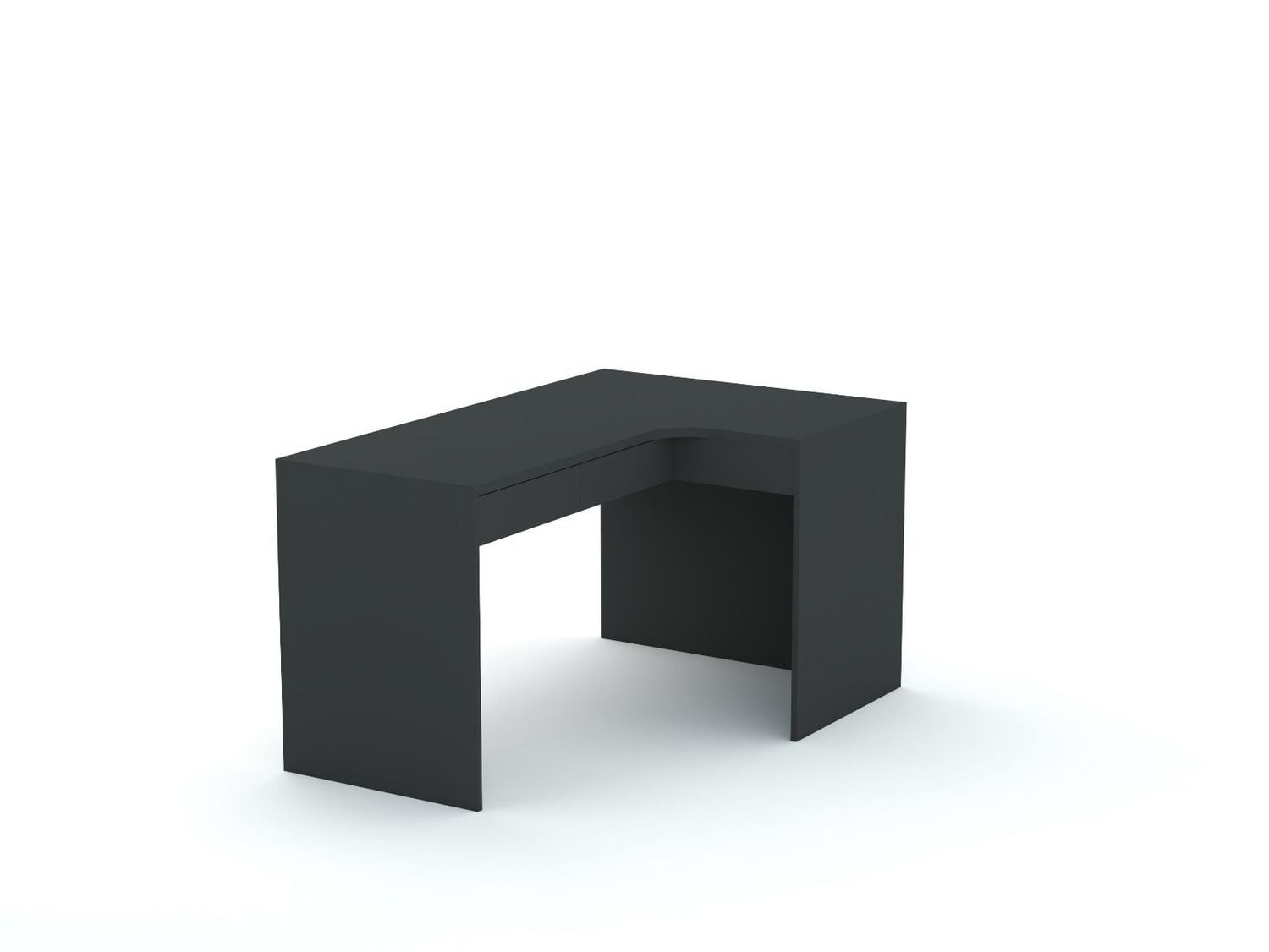 Kampinis rašomasis stalas B58 145x95 R dešininis | Anthracite