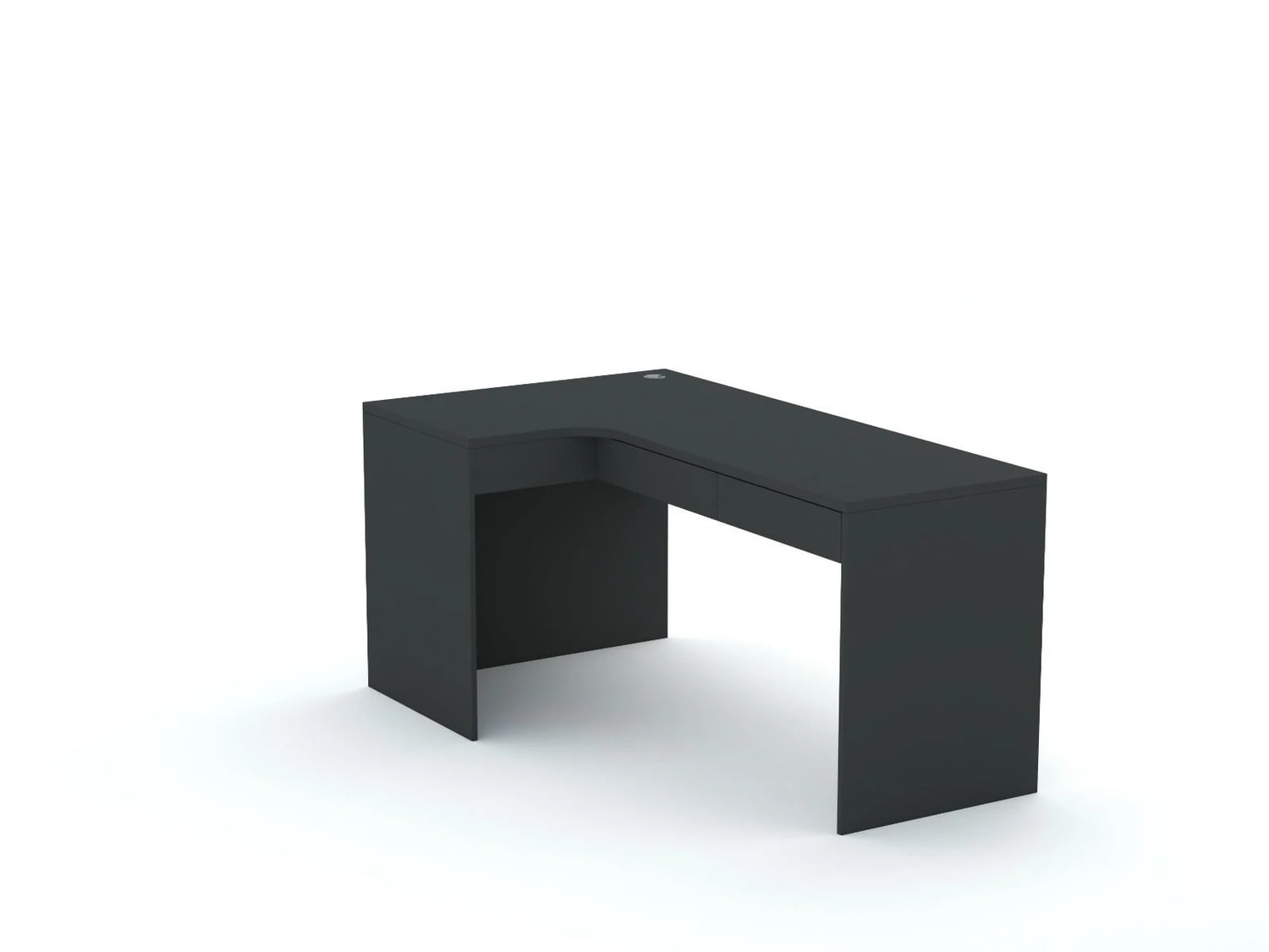Kampinis rašomasis stalas B58 165x95 L kairinis | Anthracite