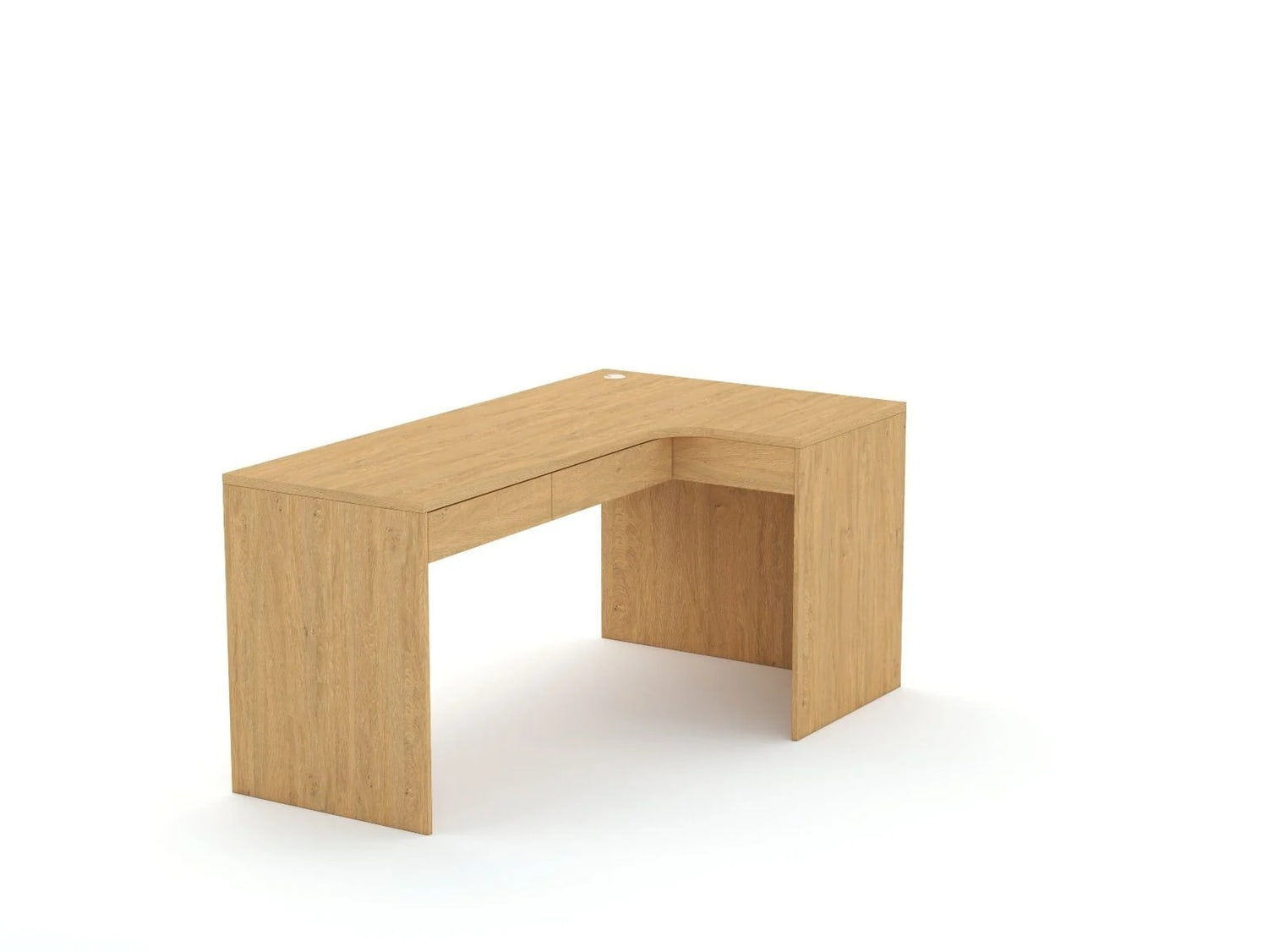 Kampinis rašomasis stalas B58 165x95 R dešininis | Oak