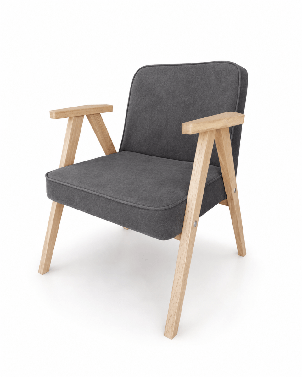 Kėdė Helsinki Oak Anthracite Cloud 97