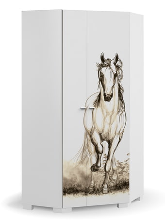 Kampinė spinta Yo Horse White