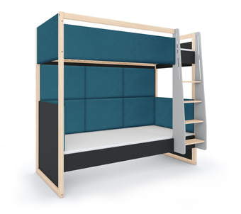 Dviaukštė lova Dual Dark Atlantic dešininė