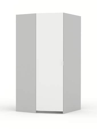 Kampinė spinta – drabužinė K White Grey