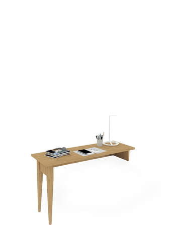 Rašomasis stalas 130x45 L=R Scandi Oak