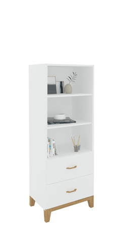 Žema knygų lentyna 60 Hygge White