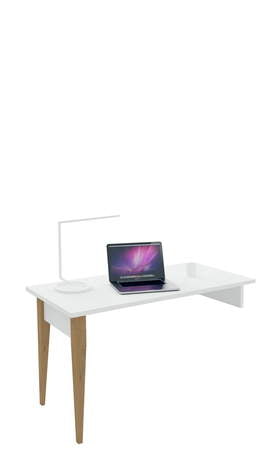 Rašomasis stalas 130x60 L=R Scandi White