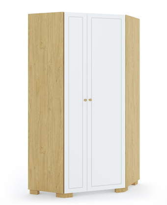 Kampinė spinta Frame Oak White
