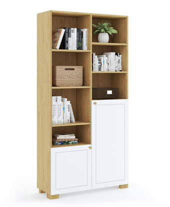 Knygų lentyna 100 aukšta Frame Oak White