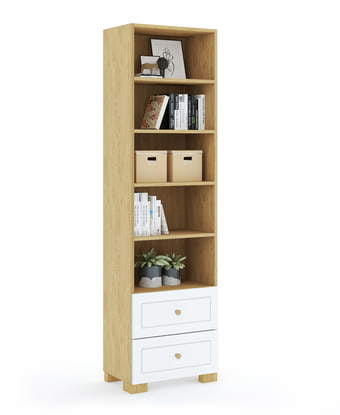 Knygų lentyna 55 aukšta Frame Oak White