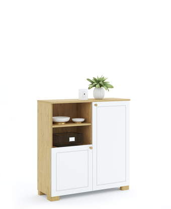 Knygų lentyna 100 žema Frame Oak White