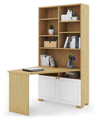 Rašomasis stalas-lentyna dešininė Frame Oak White