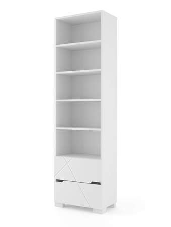 Knygų lentyna 55 aukšta X White