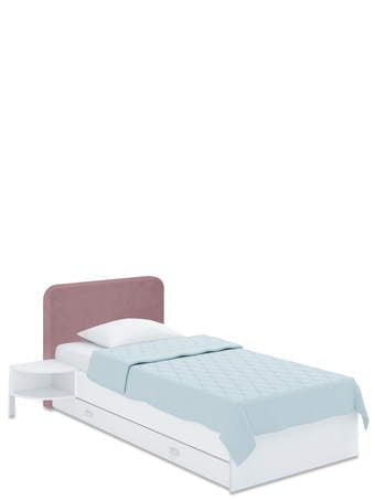 Lova minkštu galvūgaliu Soft 90x170 Pink