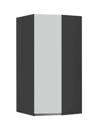 Kampinė spinta – drabužinė D Dark Grey