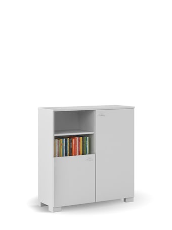 Knygų lentyna 100 žema Yo UNI White