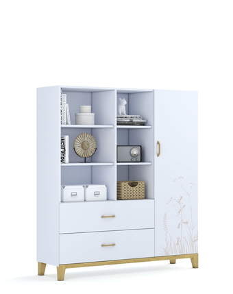 Žema knygų lentyna 150 Garden White