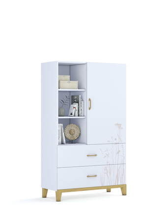 Žema knygų lentyna 100 Garden White