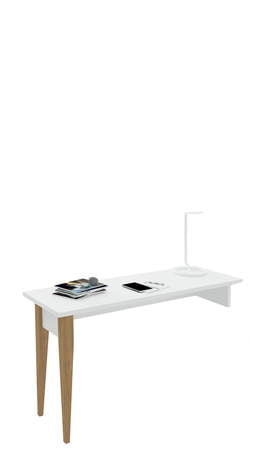 Rašomasis stalas 130x45 L=R Scandi White