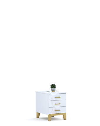 Spintelė su stalčiais 40x60 Garden White
