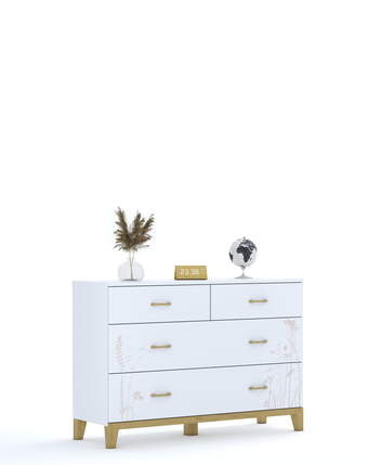 Komoda 130 Garden White