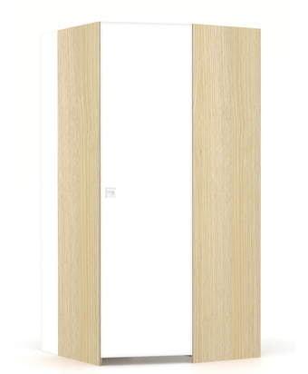 Kampinė spinta – drabužinė D Base