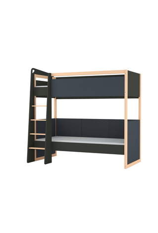 Dviaukštė lova Two Anthracite