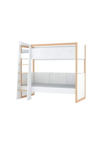 Dviaukštė lova Two White