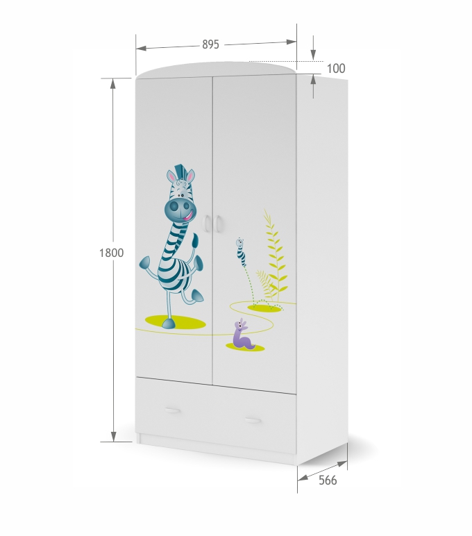 Szafa 90 Bianco Fiori