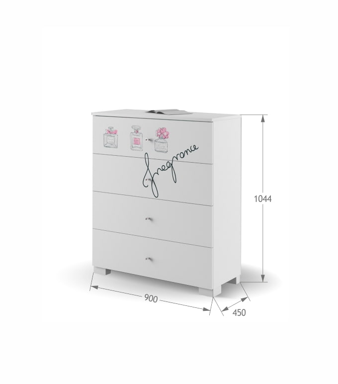 Komoda 90 Fashion Pink