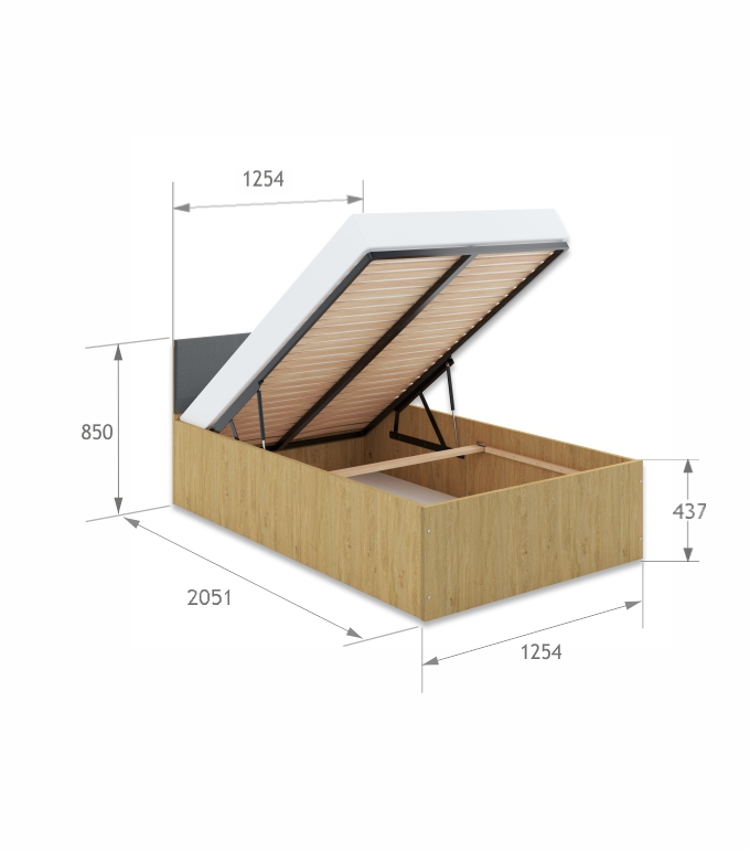 Łóżko Wake Up 120 White Oak Łóżko Wake Up 120 White Oak