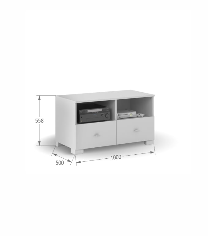 Szafka RTV 100 Horse White