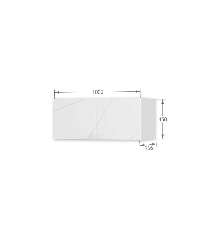 Nadstawka szafy 150 X White