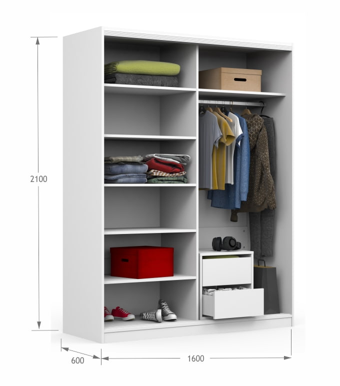 Szafa 160 przesuwna Fashion Mint