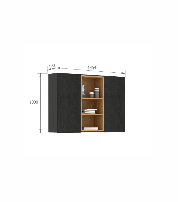 Szafka 1450-30 Concrete Oak