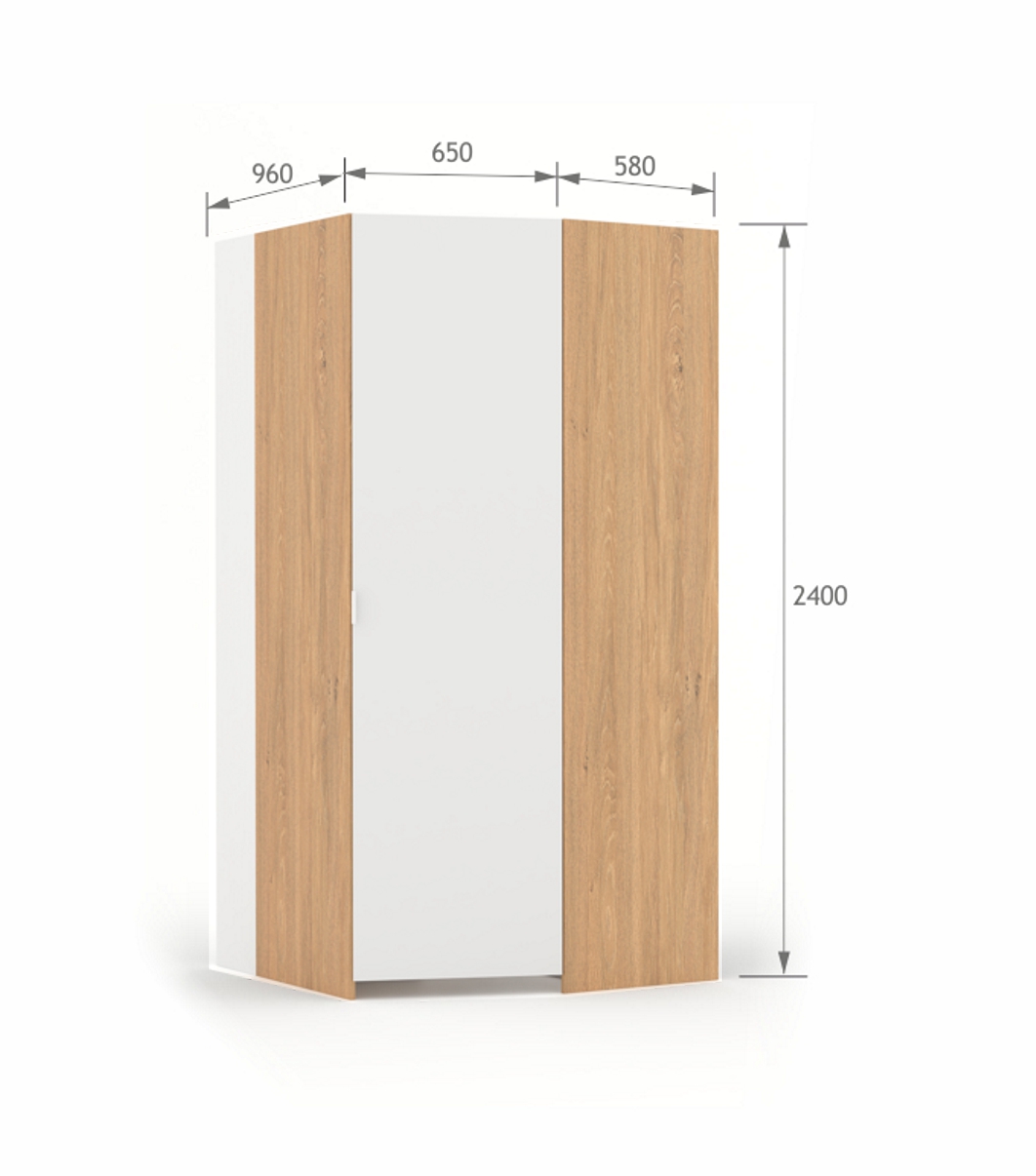 Garderoba P White Oak
