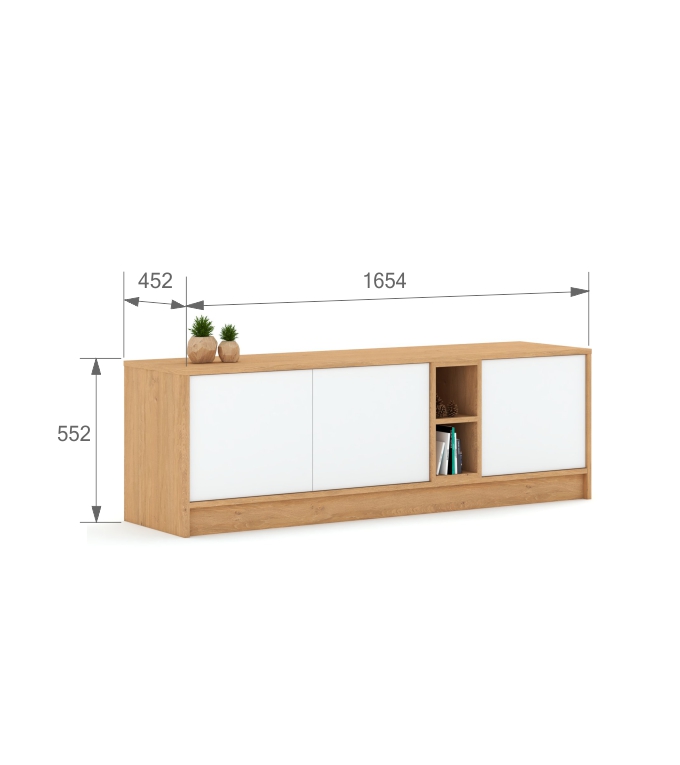 TV spintelė 165 Mode White Oak Ąžuolo spalvos tv spintelė 165
